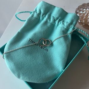 Tiffany and co interlocking silver bracelet